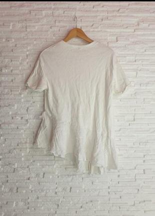 Оригинальная ассиметричная блуза футболка zara5 фото