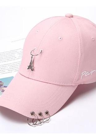 Женская кепка, бейсболка. кепка с кольцами париж paris