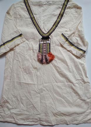 Day birger et mikkelsen: хлопковая туника с вышивкой