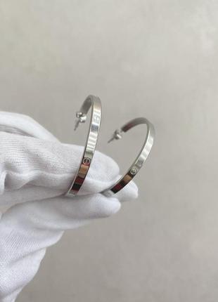 Серьги сережки картье
