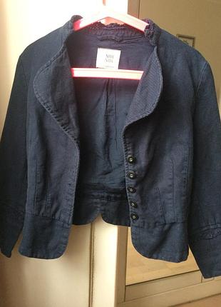 Піджак дорогого бренду noa noa/синій піджак