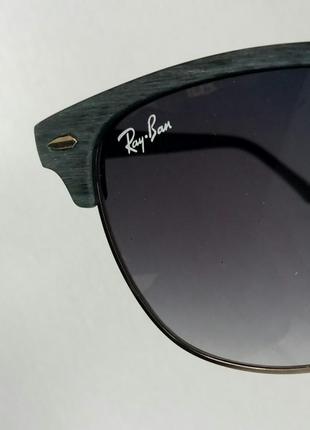 Ray ban очки унисекс солнцезащитные темно серые9 фото