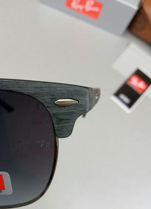Ray ban очки унисекс солнцезащитные темно серые8 фото