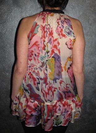 Zara шелковая блузка р. м2 фото