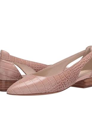 Очень красивые балетки cole haan mahogany rose embossed croco print leather4 фото