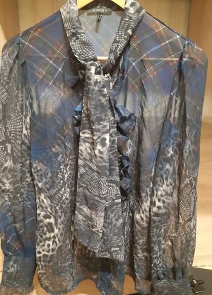 Блуза ошатна клітка і тваринний принт(можна годуючим матерям для годування)