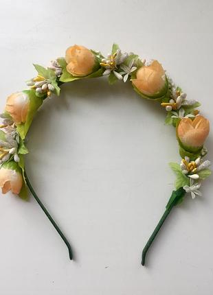 Обруч с цветами🌸