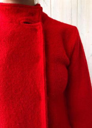 Красный ворсистый кардиган легкое пальто 1+1=38 фото