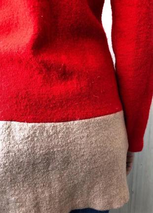 Красный ворсистый кардиган легкое пальто 1+1=36 фото