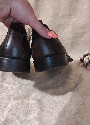 Туфли gortz  lavorazione artigianale 100% натур.кожа румыния 43 р.6 фото