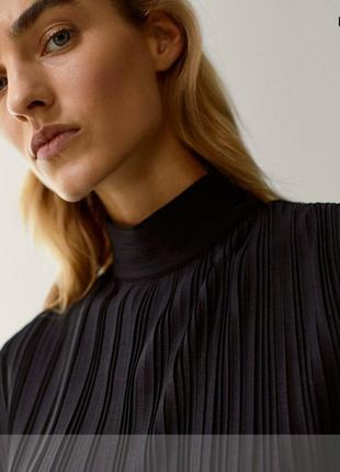 Блузка плиссе massimo dutti