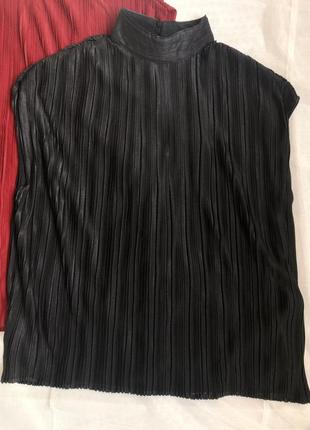 Блузка плиссе massimo dutti