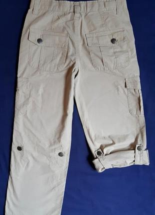 Бежевые штаны карго  "yigga" германия на 9 и11 лет (134,146см)3 фото
