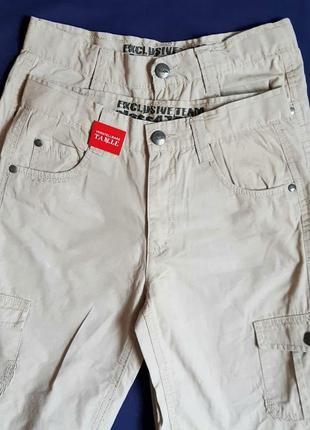 Бежевые штаны карго  "yigga" германия на 9 и11 лет (134,146см)4 фото