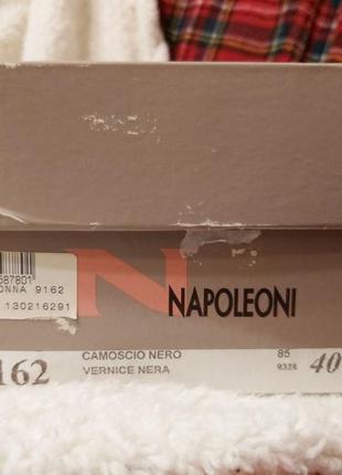 Замшеві туфлі мері джейн napoleoni, італія - 40р 26см, шикарна класика7 фото
