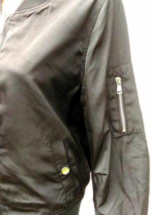 Cherry koko модная курточка, бомбер черная апликация на сине вышивка6 фото