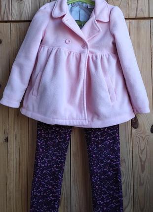 Легке красиве пальто для дівчинки 5 років, 110-116 см, lavender, usa6 фото