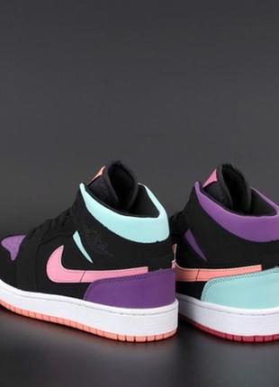 Nike jordan 1 женские демисезонные кроссовки найк джордан ретро 15 фото