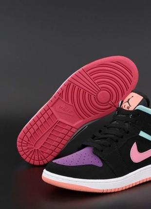 Nike jordan 1 женские демисезонные кроссовки найк джордан ретро 12 фото
