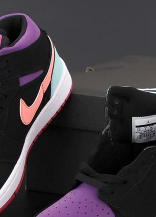 Nike jordan 1 женские демисезонные кроссовки найк джордан ретро 16 фото