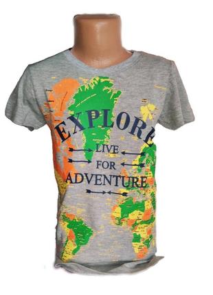 Новая футболка серого цвета для мальчика zara 8-10 лет