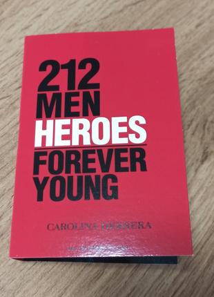 Carolina herrera 212 men heroes forever young туалетна вода