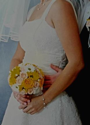Свадебное платье цвета айвори8 фото