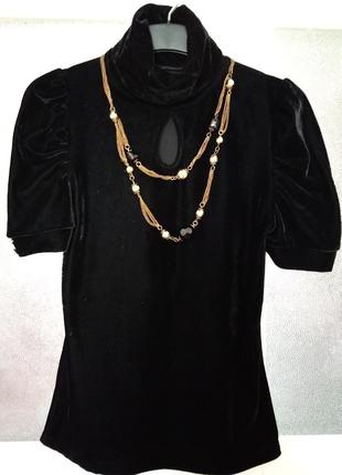 Велюровий гольф безрукавка