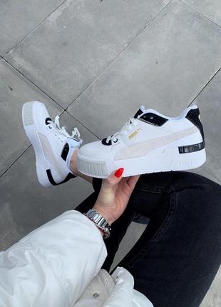 Кросівки/кеди puma cali sport mix white black