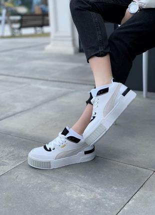 Кроссовки/кеды puma cali sport mix white black3 фото