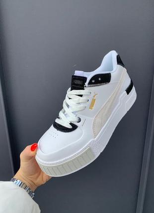 Кроссовки/кеды puma cali sport mix white black4 фото