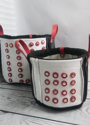 Пара кашпо redblackwhite 3