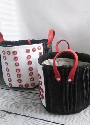 Пара кашпо redblackwhite 4