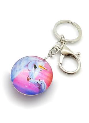 🦄✨ брелок для ключей, сумки двухсторонний с подвеской семья единорогов