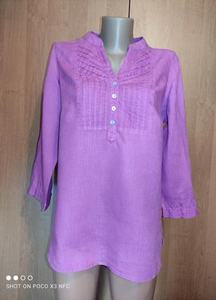 Обалденная блуза льняна льон пог-51 см