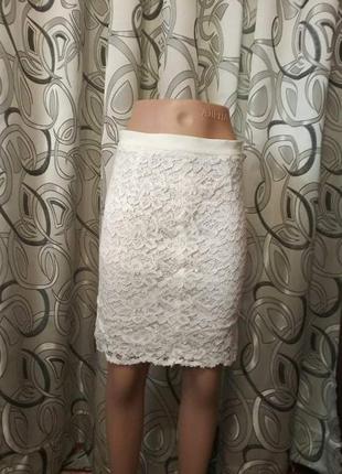 Гипюровая женская юбка