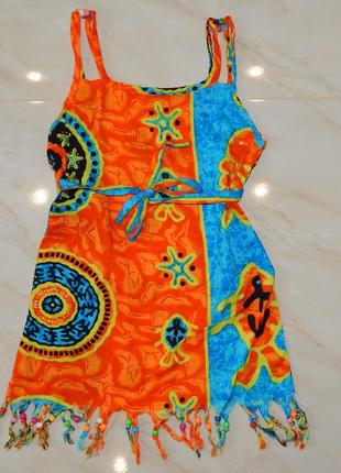 Яркий сарафан на лето.хлопок