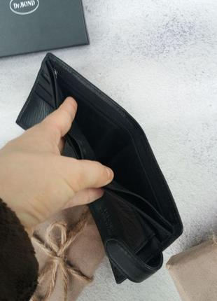 Мужской кожаный кошелек портмоне кожаное шкіряний гаманець5 фото
