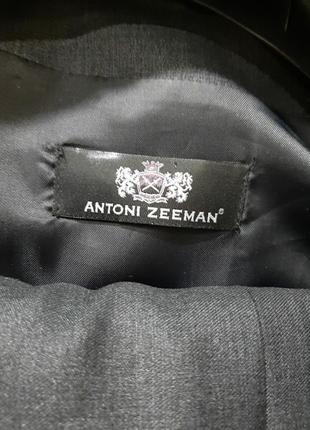 Классический мужской костюм antoni zeeman!! комплект: брюки, жилетка, пиджак. 50 размер8 фото
