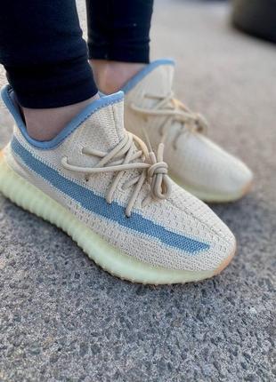 Жіночі кросівки adidas yeezy boost 350 v2 linen