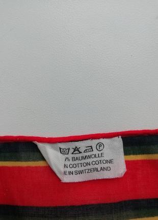 Фірмовий швейцарський котоновий платок lehner!!! оригінал!!4 фото