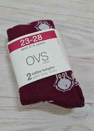 Гольфы с пингвинами ovs девочке 2 пары 6-8 лет итальялия