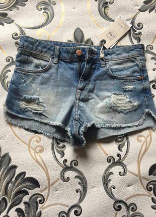 Джинсовые шорты bershka
