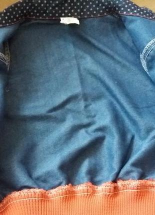 Джинсовый комплект джинсы и куртка для девочки 1,5-2 года, рост 80-92 см3 фото