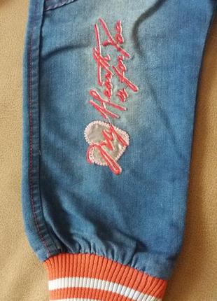 Джинсовый комплект джинсы и куртка для девочки 1,5-2 года, рост 80-92 см5 фото