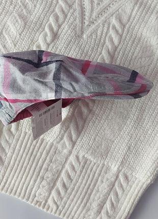 Стильная кепка в клетку для девочки 5-7 лет5 фото