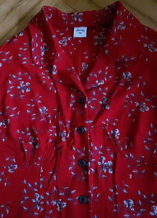 Блуза в цветочный принт от норвежского бренда norske! p.-404 фото