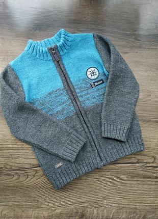 Кофта на молнии для мальчика 3-4 года тм bembi