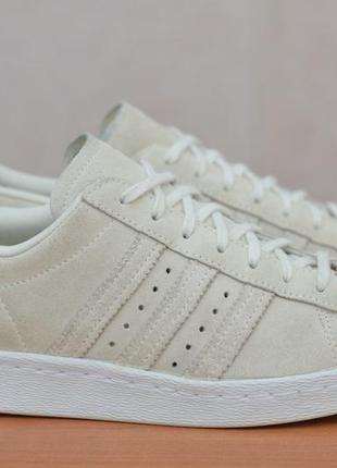 Серые замшевые кроссовки adidas superstar 80s, 36 размер. оригинал