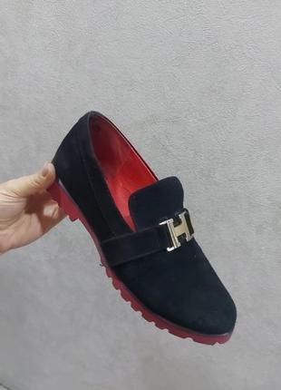 Туфлі замш 25,5 см